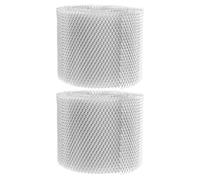 Lurrose Grillage de Gouttière en Aluminium 2 Rouleaux 127 X 6100 MM Protection Gouttière Anti-Feuilles Solide pour Toiture Maison Filtre Protège-Gouttières pour Drainage et Entretien