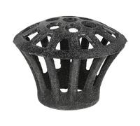 Lurrose Grille de Protection de Canalisation de Gouttière en Fonte Ronde 110 Mm, Filtre à Feuilles pour Gouttière de Toit, Crépine Couvre-gouttières Résistante pour Éviter Blocage
