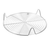 Lurrose Grille Vapeur en Acier Inoxydable 304 Diamètre 22 CM Panier Vapeur Réutilisable à Pieds Hauts Accessoire Cuisine de Légumes et Aliments Variés