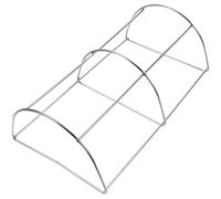 Lurrose Grilloir Barbecue Acier Inoxydable Support pour Casserole et Grill de Camping Ustensiles de Barbecue Pliables et Pique-niques