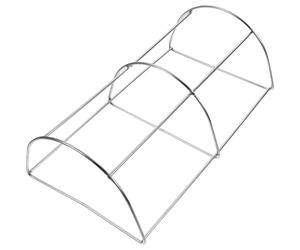 Lurrose Grilloir Barbecue Acier Inoxydable Support pour Casserole et Grill de Camping Ustensiles de Barbecue Pliables et Pique-niques