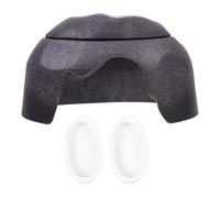 Lurrose Grotte Où Se Cachent Les Tortues avec Gamelles Intégrées, Habitat Stable en Plastique pour Reptiles, Cachette Terrarium pour Geckos et Poissons