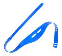 Lurrose Guide de Dégradé de Coupe de Cheveux Réglable en Silicone Bleu, Bandeau Élastique Ajustable pour Hommes et Garçon et Filles, Outil Pratique pour Rasage Nuque et Mise à Domicile