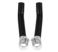 Lurrose Guidon de Vélo en Métal Noir Non Glissant et Confortable à Tenir, Accessoire pour VTT et Utilisation en Pente sur Route de Montagne