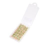 Lurrose Herbes Artificielles Miniatures pour Décor de Jardin, 28 Pièces de Touffes de Fleurs Roses, Accessoires de Modélisme Paysager, Résine Solide, Décoration de Table et Diorama