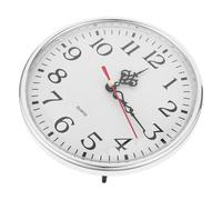 Lurrose Horloge à Quartz Ronde avec Cadran Romain Mouvement Silencieux Précis Insert de Tête Horloge Mural pour Réparation et Bricolage