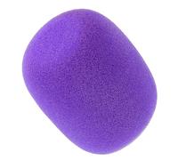 Lurrose Housse en Mousse Épaisse pour Microphone Portable, Bonnettes Anti-vent Lavables et Réutilisables, Protection Antidérapante pour Micro Ktv à Usage Domestique, Coloris Violet,