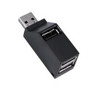 Lurrose Hub USB à Ports Répartiteur USB sans Alimentation Externe Compatible PC et Disques Durs Portables Noir