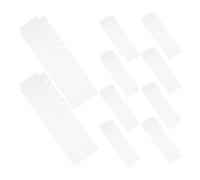 Lurrose Intercalaires pour Classeurs à Feuilles Mobiles Transparents 10 Pièces, Mini Séparateurs de Liant 28 Cm, Onglets Vierges en Plastique, Organiseurs pour Bureau et École,