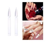 Lurrose Jeux de 2 Palettes Éventail 40 Pièces Transparentes pour Manucure, Plaques Couleur Ongles en Plastique Lisse Anneau en Fer Fin, Conseils pour Présenter et Pratiquer Nail Art