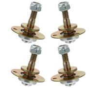 Lurrose Kit de 4 Pièces de Connexion en Fer Plaqué M8X55Mm pour Roulements de Fauteuil à Bascule, Accessoires pour Meubles d'Intérieur et Réparation