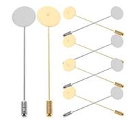 Lurrose Kit de Fabrication de Bijoux 20 Épingles à Chapeau en Cuivre Plat Rond, Accessoires pour Projets de Couture et Création de Bijoux, Décoration de Vêtements et Paquet