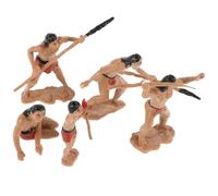 Lurrose Kit de Modélisme Figurines Réalistes 5 Pièces en Résine et Représentation Détaillée de Chasse pour Décor de Scène, Collectionneurs