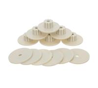 Lurrose Kit Fixation Perchoir Cage Oiseaux 10 Pièces M6 Écrous et Rondelles Anti-Rayures Blanc, Accessoires Robustes Compatibles Perruches, Calopsittes et Pinsons,