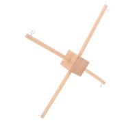 Lurrose Kit Mobile à Monter Soi-même en Bois Naturel, Support Multifonction pour Carillon à Vent et Jouets Suspendus, Cadre Décoratif Montessori pour Chambre D’garçon et Filles,