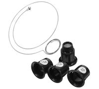 Lurrose Kit Professionnel de Réparation de Montres pour Réparation de Montres et Fabrication de Bijoux avec Loupe Grossissante 5X 10x 15x 20x en Verre et Plastique Léger