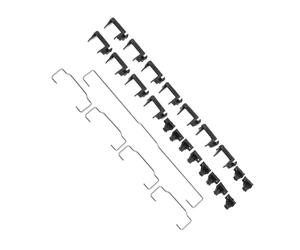 Lurrose Kit Stabilisateur De Clé Mécanique 1x6,25u 4x2u Compatible Clavier Gh60 87 Touches Noir, Accessoire De Clavier DIY Fil Surélevé Remplacement pour Usage Informatique