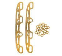 Lurrose Lames de Patins de Hockey sur Glace 290 Mm en Acier Inoxydable, Lames de Rechange Professionnelles pour Sports d'hiver, Adaptées aux Grandes Tailles, Pièces de Rechange