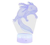 Lurrose Lampe de Bureau Illusion LED USB Couleurs Tactile Télécommande Lampe de Chevet Compacte Décorative pour Chambre