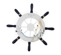 Lurrose Lampe Murale Créative Forme de Roue de Bateau Applique Murale Chambre Garçon Fille Lumière Chaude Monochrome pour Décoration Intérieure