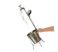 Lurrose Lampe Solaire Jardin Suspendue Étanche avec Éclairage Vintage Robinet et Pot de Fleurs Décoration Extérieure Écologique pour Terrasse Pelouse Cour