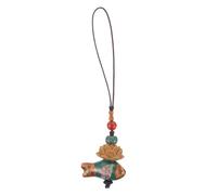 Lurrose Lanière de téléphone portable perlée avec sangle anti-perte, breloque de téléphone en forme de poisson, bracelet, lanière, porte-clés, breloque pour femmes et adolescentes