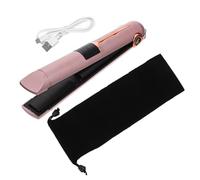 Lurrose Lisseur Cheveux sans Fil Multifonctionnel Design Ergonomique et Température Réglable, Portable pour Voyage, Capacité 2600mah, pour Coiffure Extérieure
