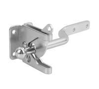 Lurrose Loquet de Portail en Fer Zingué Serrure de Clôture Extérieure, Adapté pour Portillons de Ferme, Installation Rapide et Sécurisée