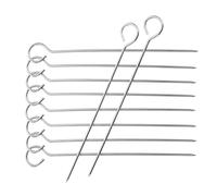 Lurrose Lot de 10 Aiguilles de Centrage en Fer 15 Cm pour Fabrication de Bougies, Dispositifs de Centrage de Mèche Métallique pour Perçage Précis et Enfiler les Mèches, Outil DIY