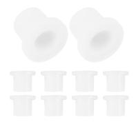 Lurrose Lot de 10 bagues de charnière pour porte de réfrigérateur : bagues de charnière inférieures en plastique de remplacement - Réparation facile de l'affaissement de la porte de votre