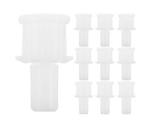 Lurrose Lot de 10 clips de pivot de volet de climatisation compatibles avec, manchon d'axe de déflecteur d'air, douille d'axe de volet oscillant en plastique pour la réparation des aubes