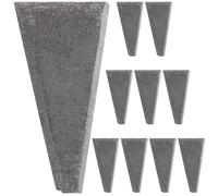 Lurrose Lot de 10 Coins en Acier au Carbone pour Hache, Taille S, Accessoires D'installation Pratiques pour Marteaux, Outil de Réparation et Renforcement, pour Usage Extérieur