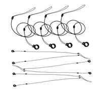 Lurrose Lot de 10 cordons élastiques anti-perte pour stylo - Cordon élastique - Pour stylo perdu - Lanières - Pour stylo à bille - Cordes signature
