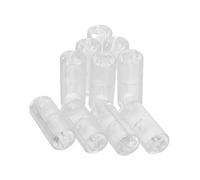 Lurrose Lot de 10 Embouts de Sécurité Transparents Détachables pour Cordons de Stores, Butées Anti-étranglement 4 Trous, Accessoires Maison pour Fenêtres, Bureau et Dortoir,