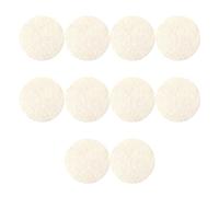 Lurrose Lot de 10 Éponges Exfoliantes en Luffa Naturel, 5,5 Cm de Diamètre, Gommages Exfoliants Visage, Éponge Faciale Spa pour Nettoyage en Profondeur et Élimination de L'excès de Sébum,