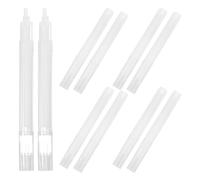 Lurrose Lot De 10 Marqueurs Rechargeables Vides Blancs À Tête Inclinée 5.31In Stylo Peinture À Remplissage Manuel Pour Dessin Graffiti Et Loisirs Créatifs