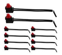 Lurrose Lot de 10 mini-interrupteurs à bouton-poussoir avec câble précâblé,