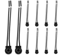 Lurrose Lot de 10 mini-interrupteurs à bouton-poussoir avec câble précâblé,
