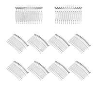 Lurrose Lot de 10 pinces à cheveux en plastique transparent pour femme