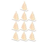 Lurrose Lot de 10 Planches à Peindre pour Sapin de Noël Jouets pour Garçons Et Filles Décoration de Noël