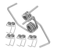 Lurrose Lot De 10 Ressorts De Porte De Réfrigérateur À Deux Battants Pour Séparateur De Réfrigérateur Pour Charnière De Porte De Congélateur Argentés