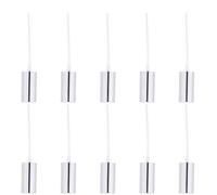 Lurrose Lot de 10 Têtes de Pulvérisateur en Aluminium Électrolytique Argenté, Buse Brumisateur Confortable et Facile à Installer pour Plantes et Bonsaïs