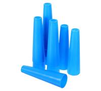 Lurrose Lot de 10 Tubes Coniques en Plastique Bleu pour Bobines de Fil, Accessoires Polyvalents pour Machines Textiles à Grosse Vitesse et Optimisation D'espace