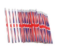 Lurrose Lot de 100 Crayons à Dessin en Bois Drapeau Union Jack, Design Ergonomique et Gomme Intégrée, pour Artistes et Garçon et Filles en École ou Bureau
