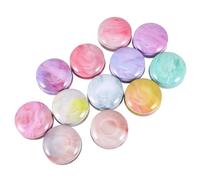 Lurrose Lot de 12 Boîtes à Bougies Rondes en Fer Blanc, Format Compact, Légères et Pratiques, Contenant à Bougie DIY pour Création Bougies, Rangement Petits Objets, Coffret Création