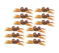 Lurrose Lot de 12 leurres de pêche artificiels PVC Forme Crabe Imitation 3D pour Poissons en eaux Douces lac et réservoir