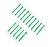 Lurrose Lot de 15 Autocollants Fléchés Directionnels Verts Unidirectionnels, Étiquettes D’avertissement Adhésives pour Équipements, Indicateurs de Signalisation Solide et Faciles
