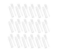 Lurrose Lot de 15 Tubes de Gloss à Lèvres Vides Rechargeables 5ml en Plastique Transparent Portable pour Usage Quotidien et Échantillons de Maquillage
