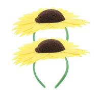 Lurrose Lot de 2 bandeaux tournesol, accessoires de coiffure floraux pour femme, mariage, fête, cosplay, etc.
