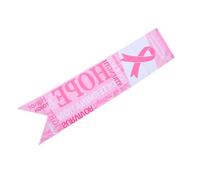 Lurrose Lot de 2 Bannières Suspendues Ruban Rose 130X30 CM Décoration Murale de Sensibilisation au Cancer du Sein Bannière Santé Féminine pour Événements et Campagnes de Prévention